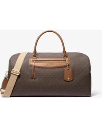 MICHAEL Michael Kors - Mk Jet Set Travel Extra-Large Signature Logo Weekender Bag - Lyst