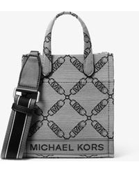 Michael Kors - Gigi Extra-small Empire Logo Jacquard Crossbody Bag - Lyst