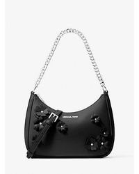 Michael Kors - Jet Set Travel Large Floral Embellished Convertible Crossbody Bag - Lyst