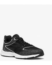 Michael Kors - Riley Mixed-Media Trainer - Lyst