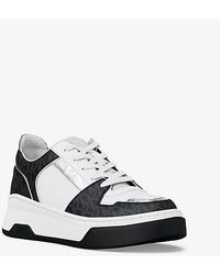 Michael Kors - Lexi Mixed-Media Sneaker - Lyst