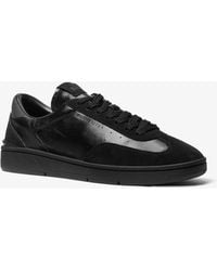 Michael Kors - Mk Wilton Leather And Suede Trainers - Lyst