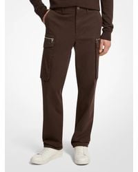 Michael Kors - Mk Stretch Cotton Zip Cargo Trousers - Lyst
