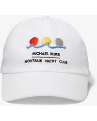 MICHAEL Michael Kors - Michael Kors X Montauk Yacht Club Cotton Baseball Hat - Lyst