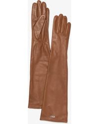 MICHAEL Michael Kors - Mk Leather Opera Gloves - Lyst