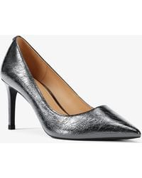 MICHAEL Michael Kors - Mk Alina Flex Crackled Metallic Leather Pump - Lyst