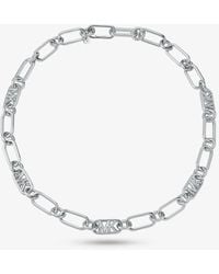 Michael Kors - Collar de cadena de eslabones de latón con chapado en metal precioso - Lyst