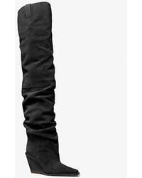 MICHAEL Michael Kors - Noemie Suede Over-The-Knee Boot - Lyst