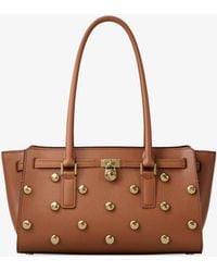MICHAEL Michael Kors - Mk Hamilton Moderne Small Studded Leather Satchel - Lyst