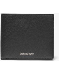 Michael Kors - Mk Hudson Pebbled Leather Billfold Wallet - Lyst
