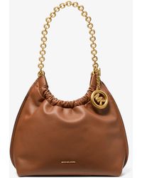 MICHAEL Michael Kors - Mk Indie Medium Leather Pochette - Lyst