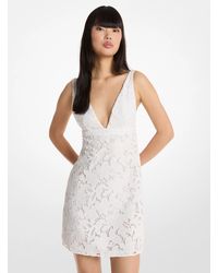 MICHAEL Michael Kors - Mk Corded Floral Lace Mini Dress - Lyst