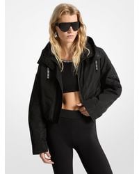Michael Kors - Mk Giacca Cropped Con Cappuccio - Lyst