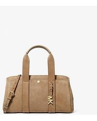 Michael Kors - Romee Small Suede Satchel - Lyst