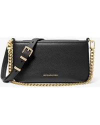 Michael Kors - Bryant Small Pebbled Leather Convertible Pochette - Lyst