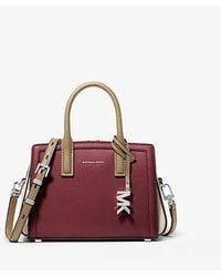 Michael Kors - Laila Extra-Small Color-Block Leather Crossbody Bag - Lyst