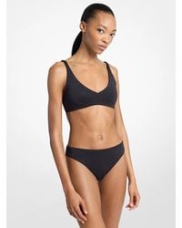 MICHAEL Michael Kors - Mk Rhinestone-Embellished Bikini Top - Lyst
