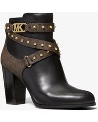 michael kors kincaid leather riding boot