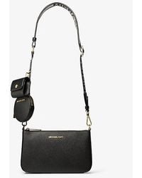 Michael Kors - Jet Set Saffiano Leather Crossbody Bag With Case For Apple Airpods Pro® - Lyst