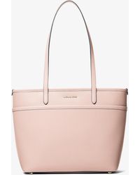 MICHAEL Michael Kors - Mk Marlowe Medium Pebbled Leather Pocket Tote Bag - Lyst