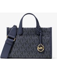 Michael Kors Outlet - Mk Gigi Small Signature Logo Small Tote Bag - Lyst