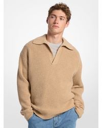 Michael Kors - Mk Ribbed Wool Blend Jumper - Lyst