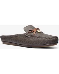 MICHAEL Michael Kors - Mk Greta Signature Logo Mule - Lyst