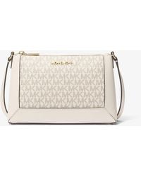 MICHAEL Michael Kors - Mk Sallie Medium Signature Logo Crossbody Bag - Lyst