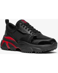 michael michael kors ace mesh and scuba sneaker