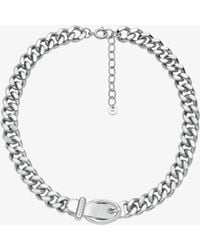 Michael Kors - Buckle Chain-Link Necklace - Lyst