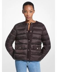 MICHAEL Michael Kors - Mk Packable Quilted Nylon Puffer Jacket - Lyst