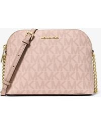 Michael Kors Outlet - Mk Cindy Signature Logo Dome Crossbody Bag - Lyst