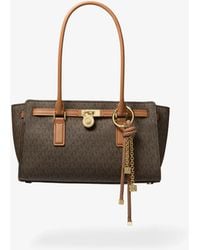 Michael Kors - Mk Hamilton Moderne Small Signature Logo Satchel - Lyst