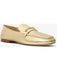 MICHAEL Michael Kors - Mk Lena Metallic Leather Loafer - Lyst