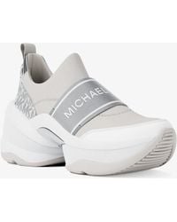 Michael Kors Outlet - Mk Olympia Metallic Scuba Trainer - Lyst