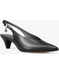 MICHAEL Michael Kors - Mk Tonya Leather Slingback Pump - Lyst