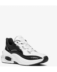 Michael Kors - Mk Toni Mixed-Media Trainer - Lyst
