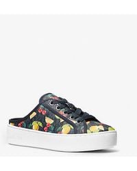 Michael Kors - Poppy Fruit Print Logo Slip-on Sneaker - Lyst