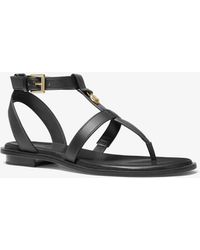 michael kors black and white sandals
