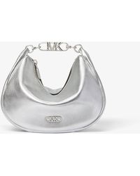 Michael Kors - Mk Kendall Small Metallic Leather Shoulder Bag - Lyst