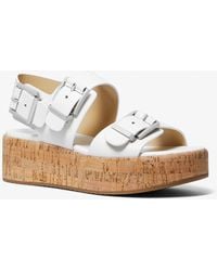 MICHAEL Michael Kors - Sandalo flatform Colby in pelle - Lyst