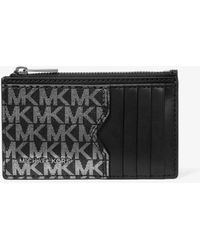 Michael Kors - Mk Hudson Ombré Signature Logo Card Case - Lyst
