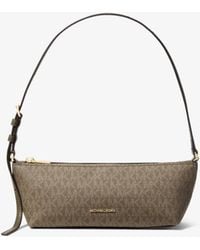 MICHAEL Michael Kors - Michael Kors Laila Small Signature Logo Satchel - Lyst