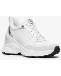 michael michael kors ace mesh and scuba sneaker