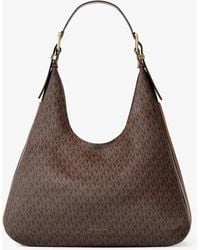 Michael Kors - Nolita Large Signature Logo Hobo Shoulder Bag - Lyst