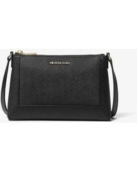 MICHAEL Michael Kors - Mk Sallie Medium Saffiano Leather Crossbody Bag - Lyst