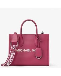 Michael Kors - Mirella Small Pebbled Leather Convertible Crossbody Bag - Lyst