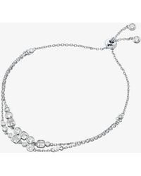 Michael Kors - Mk Precious Metal-Plated Sterling Bezel Slider Bracelet - Lyst
