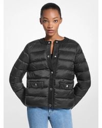 MICHAEL Michael Kors - Mk Packable Quilted Nylon Puffer Jacket - Lyst