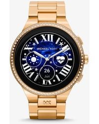 Michael Kors - Gen 6 Camille Pavé Gold-tone Smartwatch - Lyst